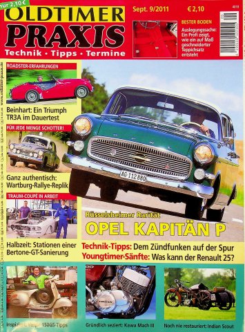 Deckblatt Oldtimer Praxis (09/2011)